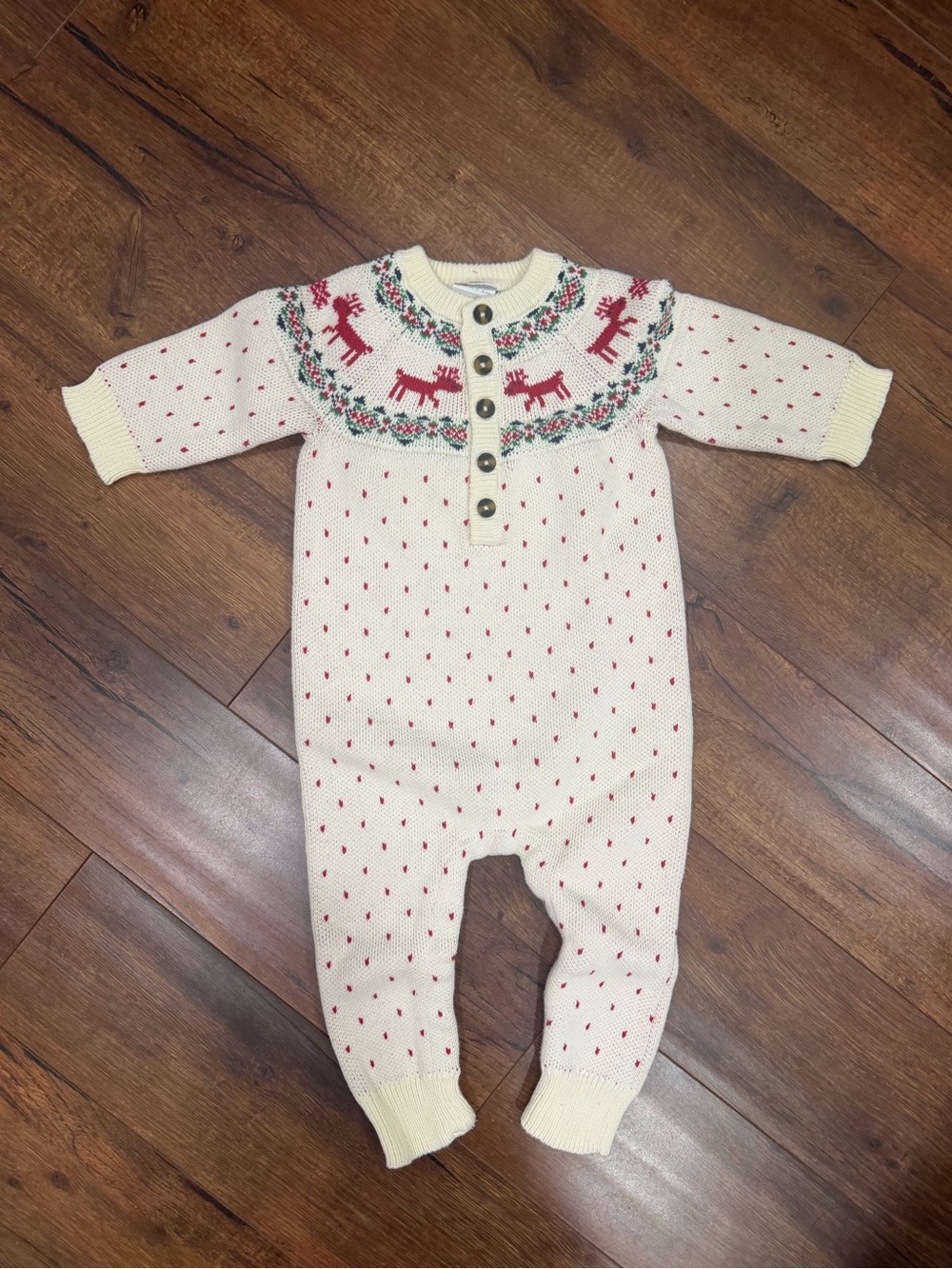 Hanna Andersson Sweater Romper 12-18mo